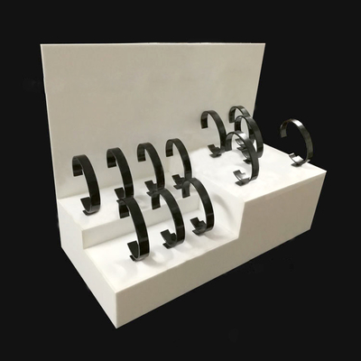 3mm Witte Acrylwinkelvertoning/Countertop van de Horlogevertoning Tribune