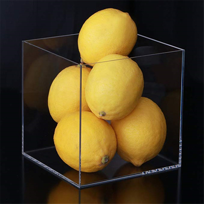 Gekleurd 5 Zij de Vertoningsdoos van de Glaskubus/Grote Duidelijke Acrylvertoningskubus