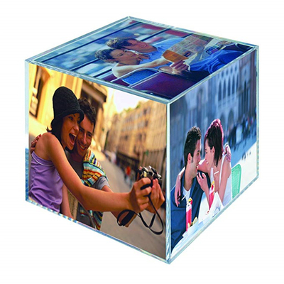 Plastic Acrylfotokaders, Perspexdesktop 6 Opgeruimde Acrylfotokubussen