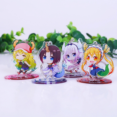 Douane drukte het Acrylcountertop Cijfer van Anime van de Vitrinerechtopstaande reiziger Acrylkeychain